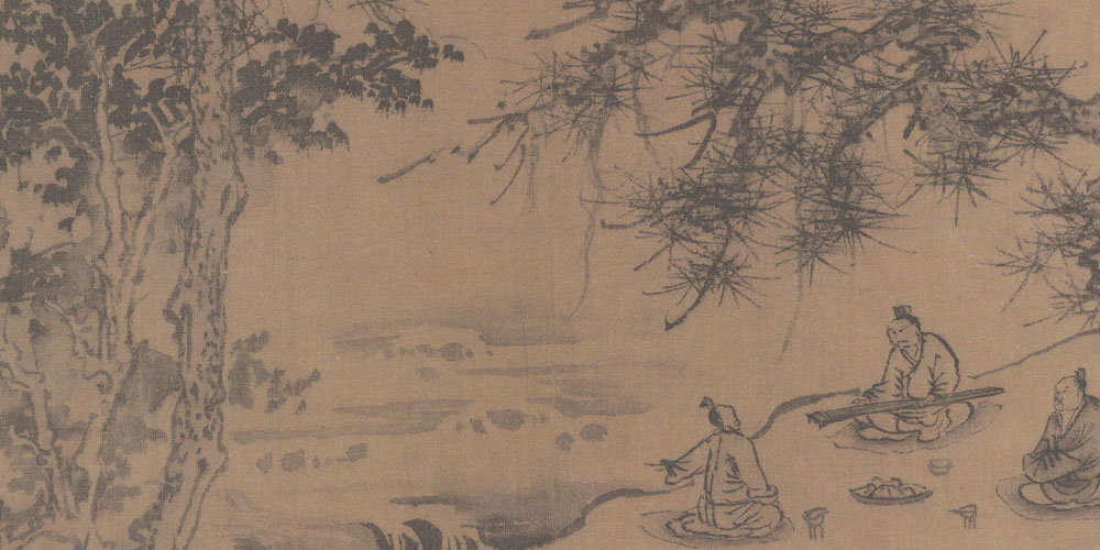 君子以钟鼓道志，以琴瑟乐心；动以干戚，饰以羽旄，从以磬管。