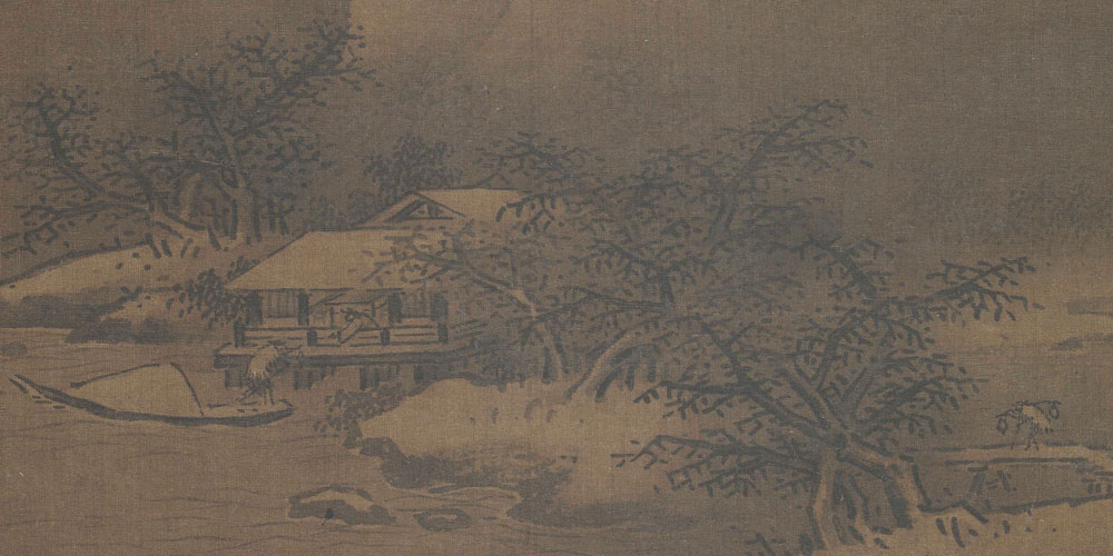 江上阴云锁梦魂，江边深夜舞刘琨。