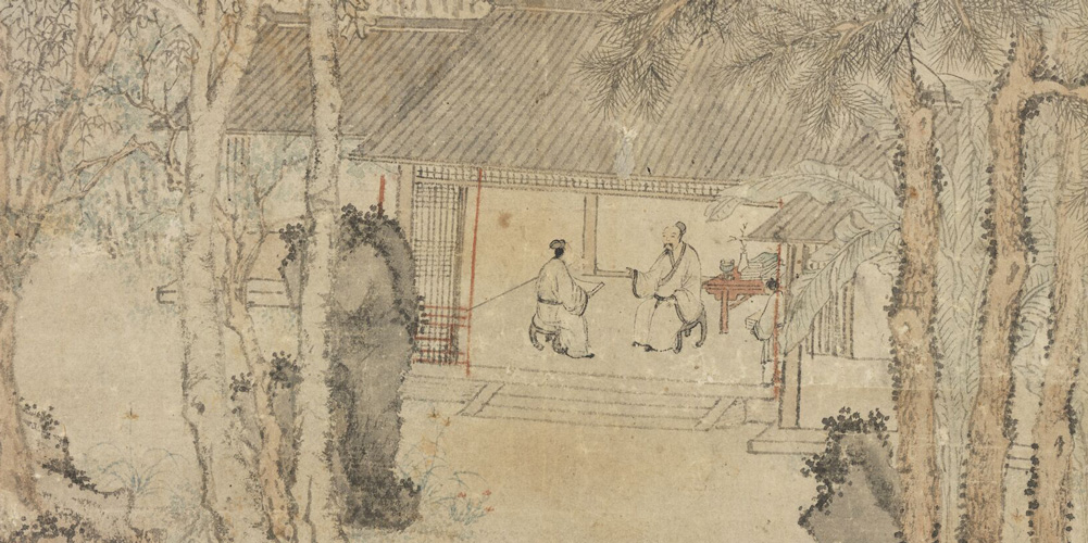 弦凝指咽声停处，别有深情一万重。