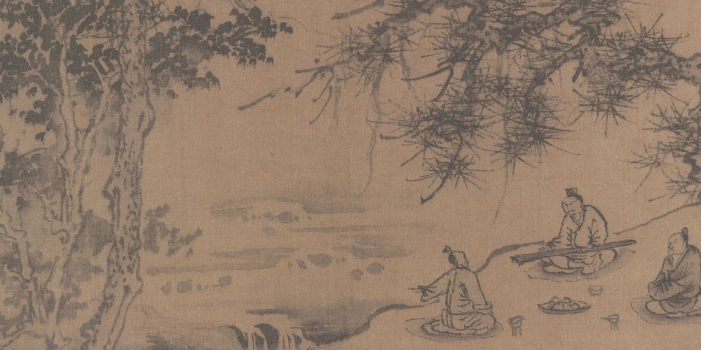 泠泠七弦上，静听松风寒。