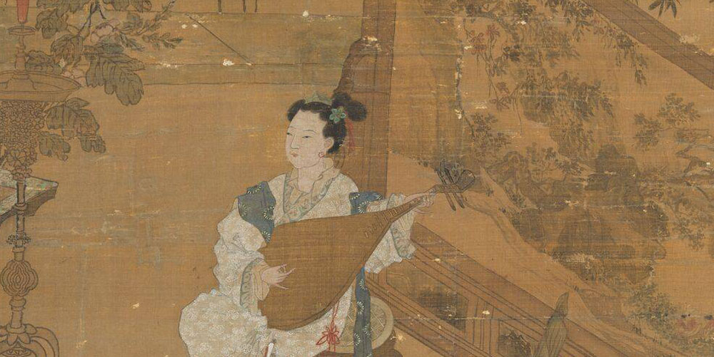 琵琶弦上说相思。当时明月在，曾照彩云归。
