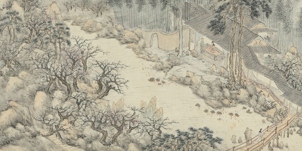 小园香径独徘徊。