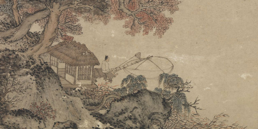 一曲高歌一樽酒，一人独钓一江秋。