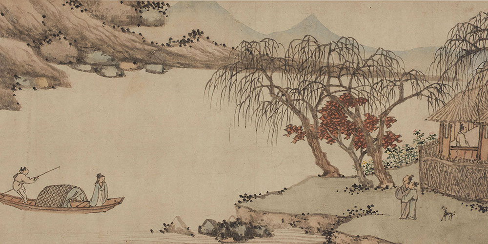 山中相送罢，日暮掩柴扉。