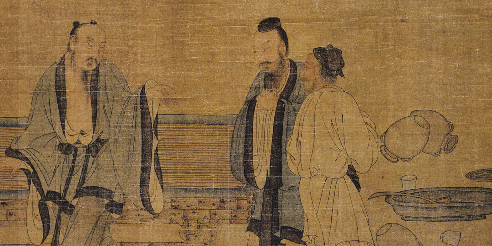 一生大笑能几回，斗酒相逢须醉倒。