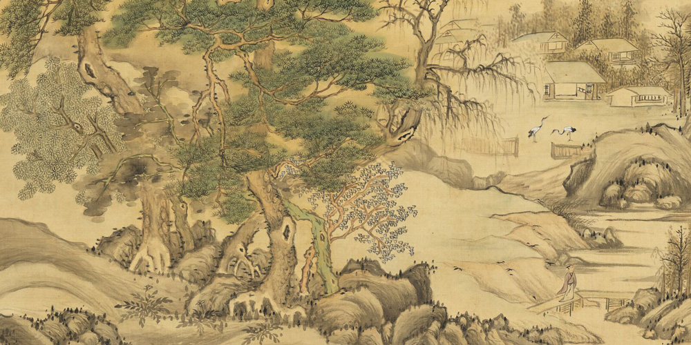 榆柳荫后檐，桃李罗堂前。