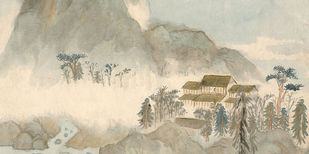 云青青兮欲雨，水澹澹兮生烟。