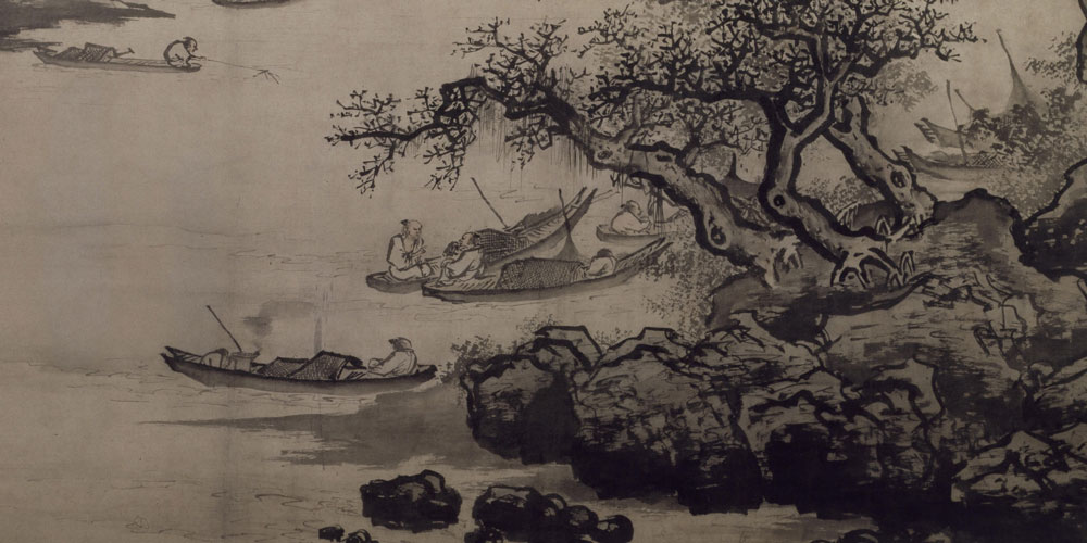 花飞莫遣随流水，怕有渔郎来问津。