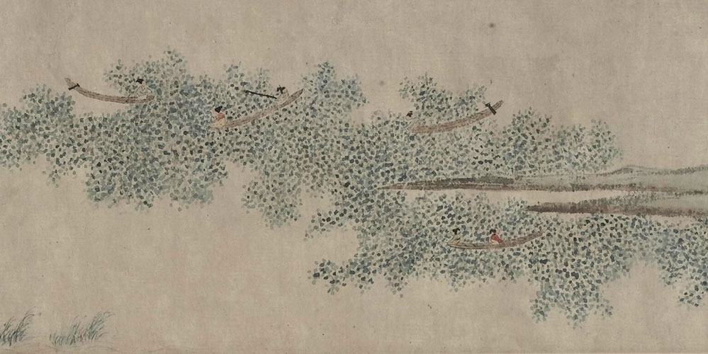 采莲南塘秋，莲花过人头。