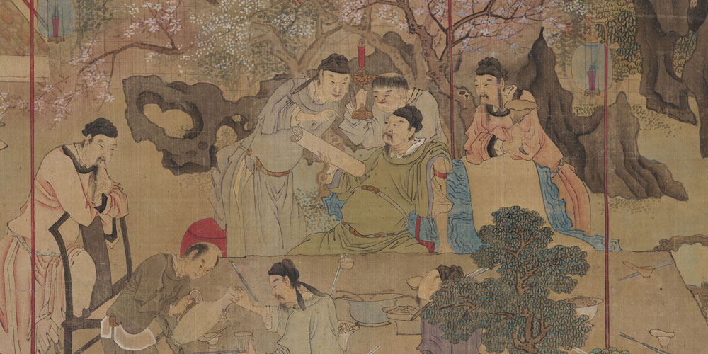 呼儿将出换美酒，与尔同销万古愁。