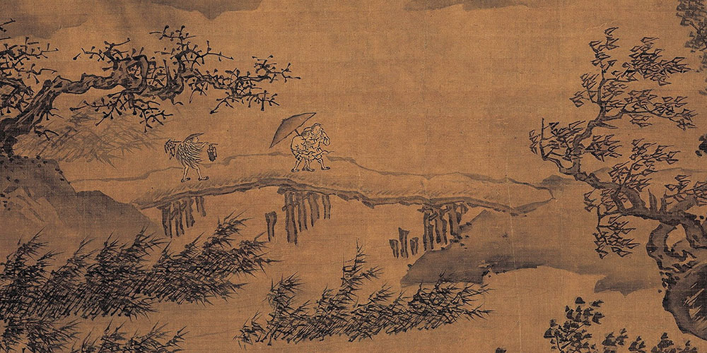对潇潇暮雨洒江天，一番洗清秋。