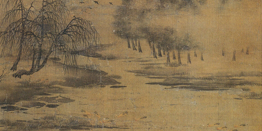 半亩方塘一鉴开，天光云影共徘徊。