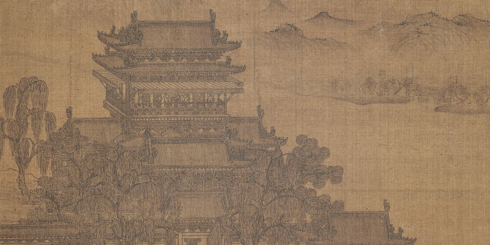 江城如画里，山晚望晴空。