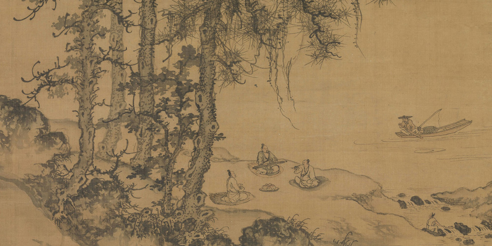 寻芳不觉醉流霞，倚树沉眠日已斜。