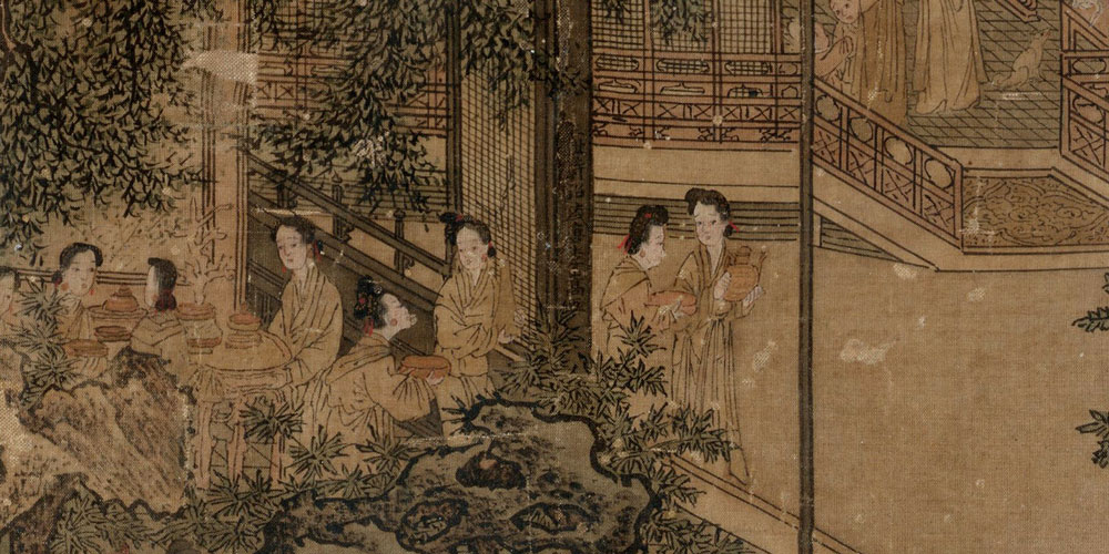 白头宫女在，闲坐说玄宗。