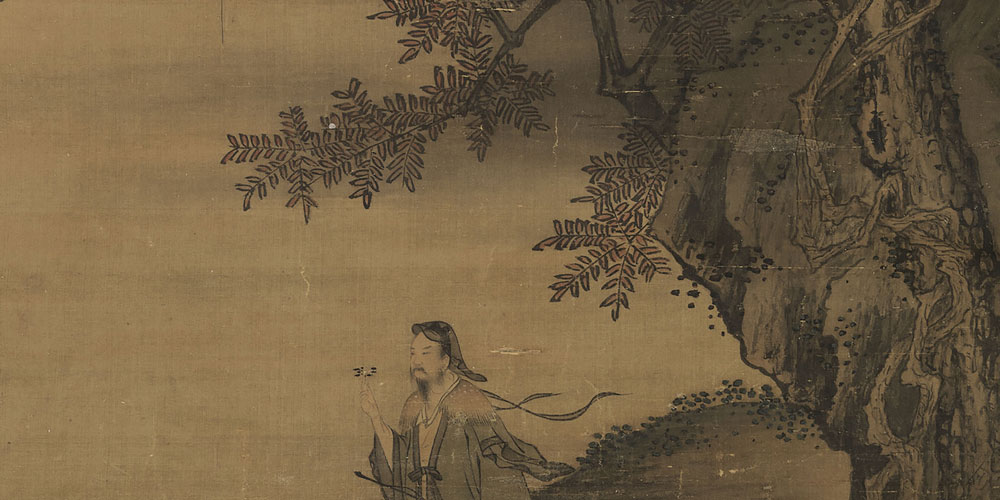 尘世难逢开口笑，菊花须插满头归。