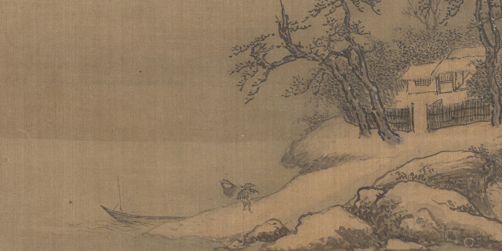 江水漾西风，江花脱晚红。