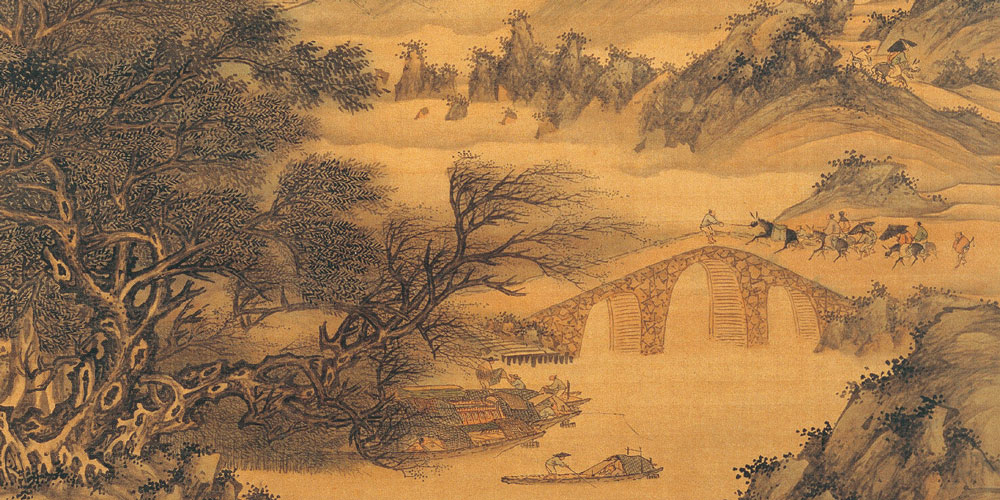 金陵津渡小山楼，一宿行人自可愁。