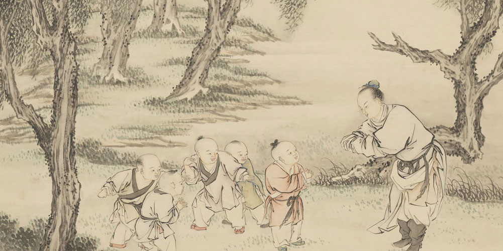 到家应是，童稚牵衣，笑我华颠。