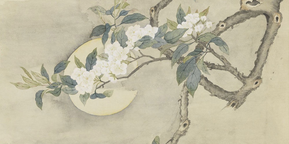 一树梨花一溪月，不知今夜属何人？