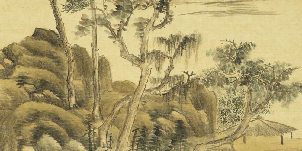 满地残阳，翠色和烟老。