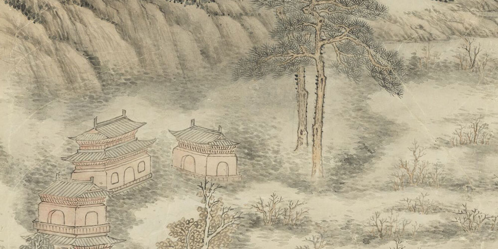 清晨入古寺，初日照高林。