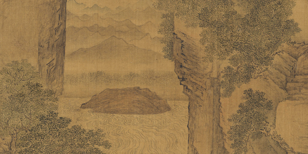 高江急峡雷霆斗， 古木苍藤日月昏。