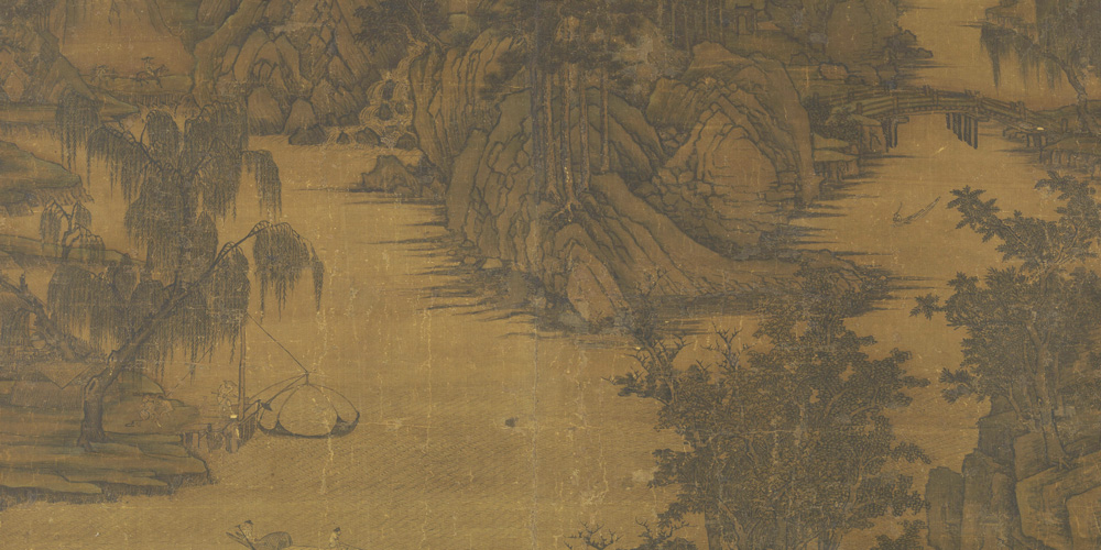 山寺钟鸣昼已昏，渔梁渡头争渡喧。