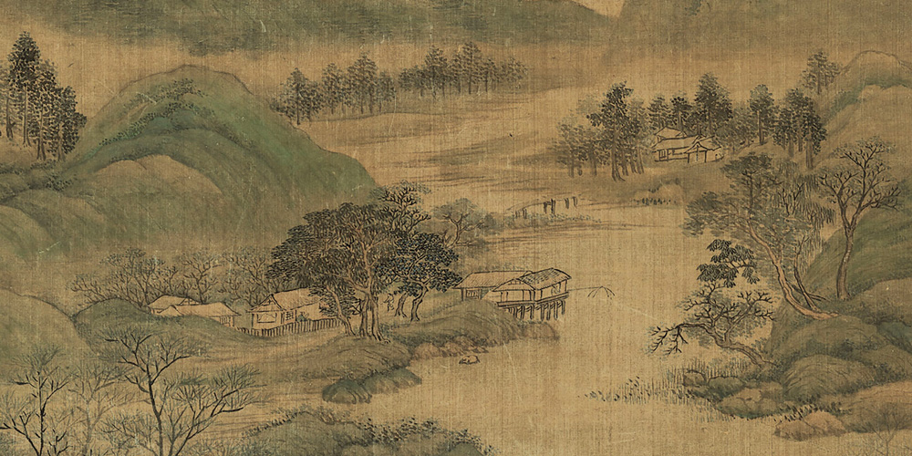 何事吟馀忽惆怅，村桥原树似吾乡。