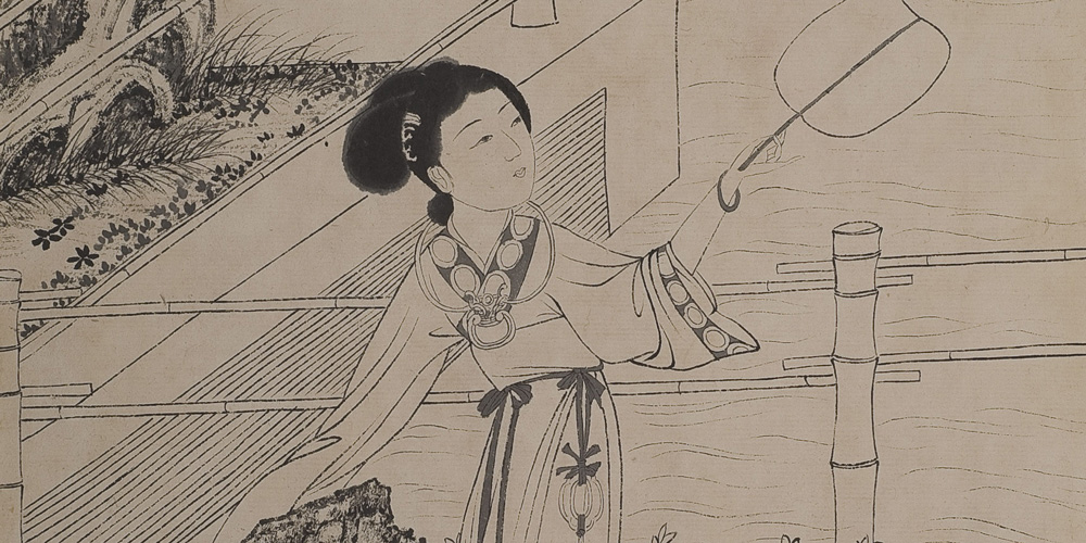 兰烬落，屏上暗红蕉。