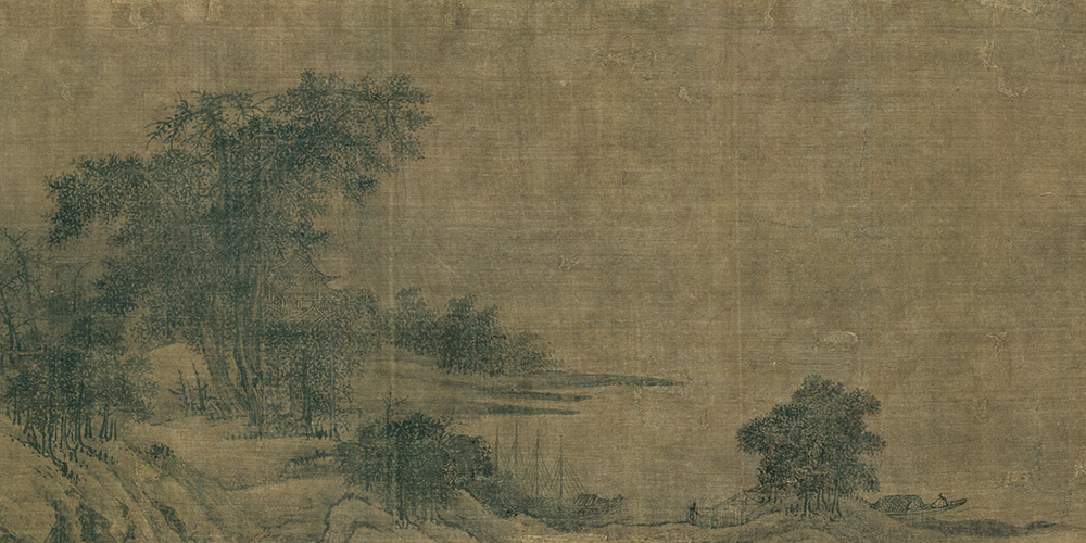 烟波不动影沉沉，碧色全无翠色深。