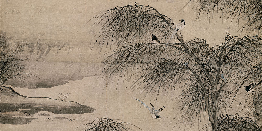 黄昏庭院柳啼鸦，记得那人，和月折梨花。