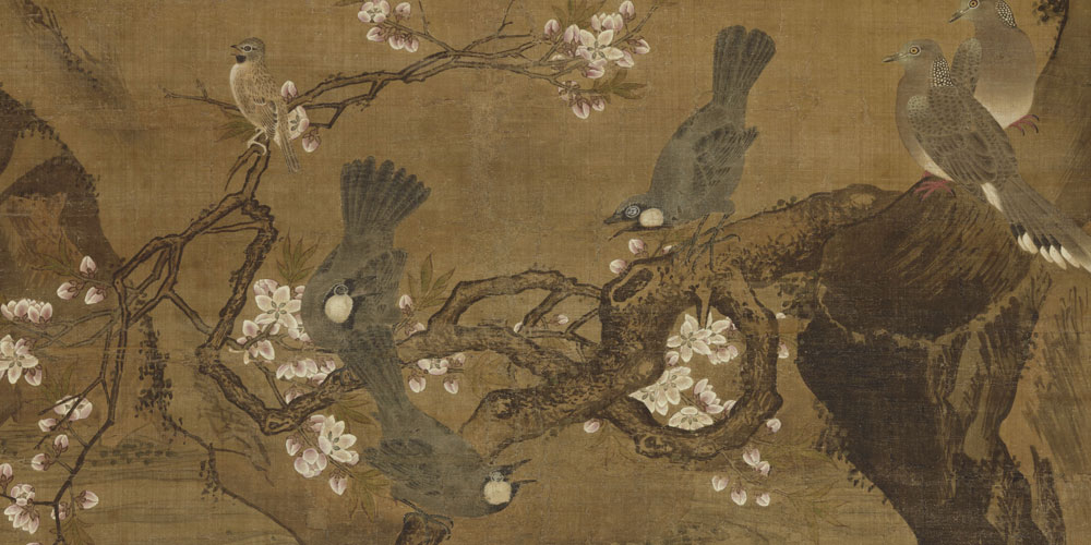殷勤花下同携手，更尽杯中酒。