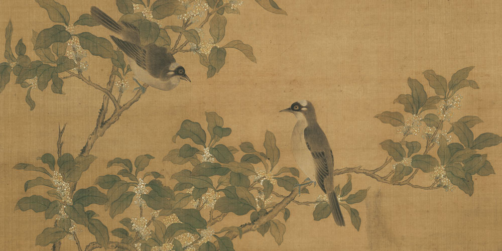 桂花香雾冷，梧叶西风影。