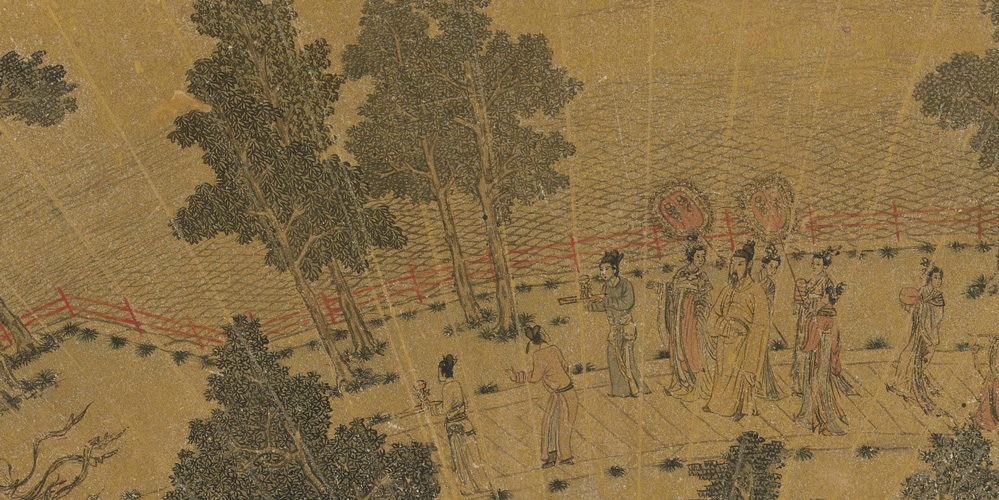 行宫见月伤心色，夜雨闻铃肠断声。
