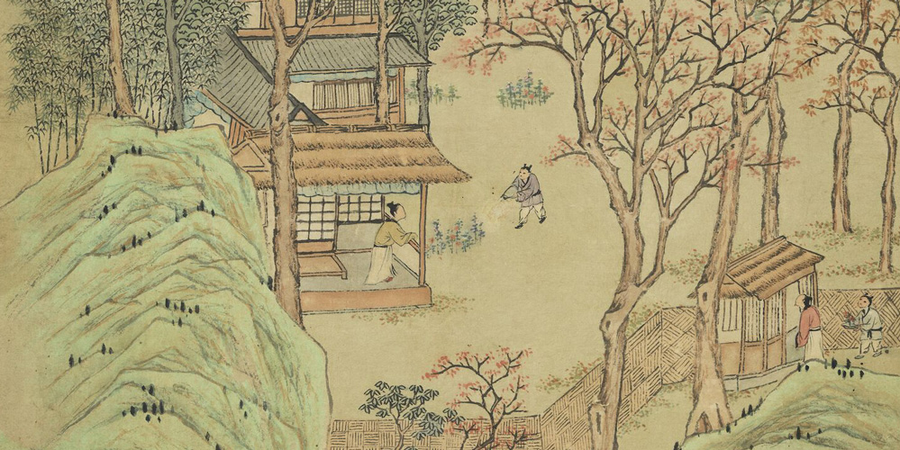 皎皎白林秋，微微翠山静。