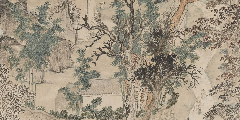 升堂坐阶新雨足，芭蕉叶大栀子肥。